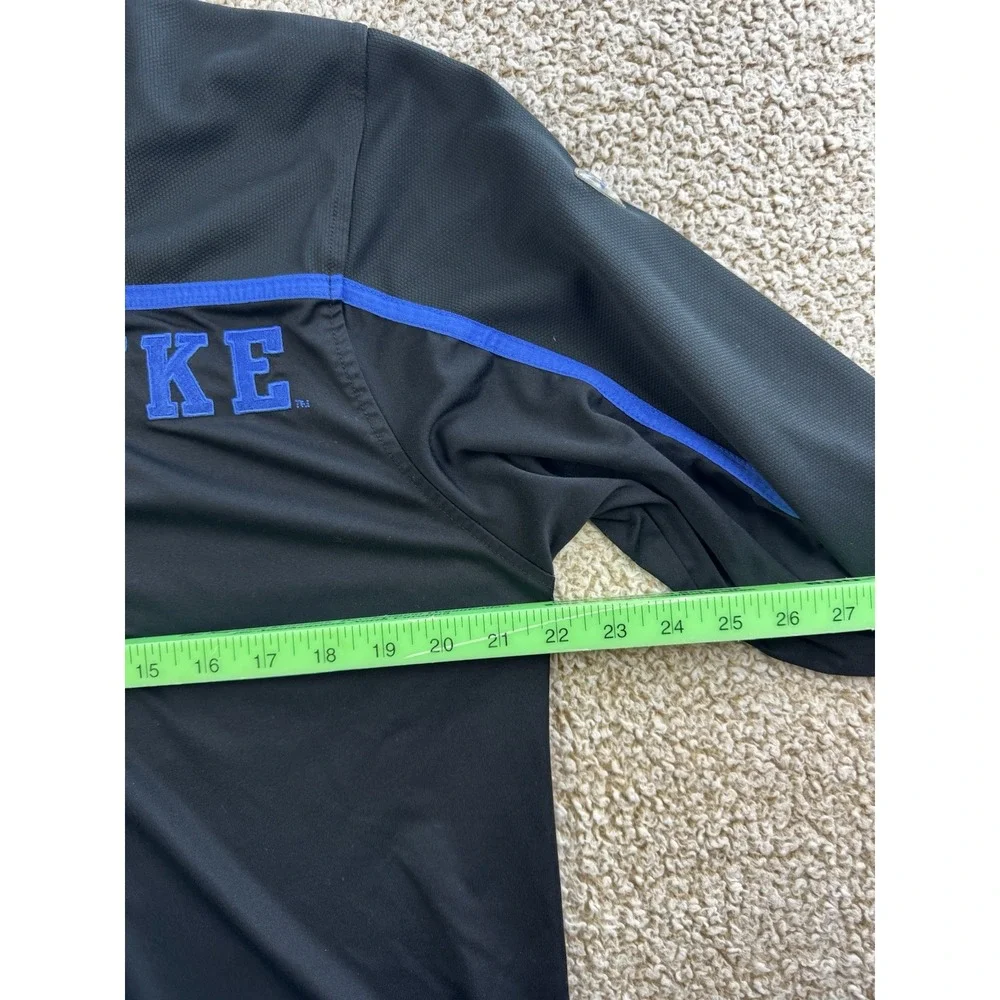 Duke Blue Devils Jacket Men's Med Black Nike Dri Fit 1/4 Quarter Zip Logo NCAA